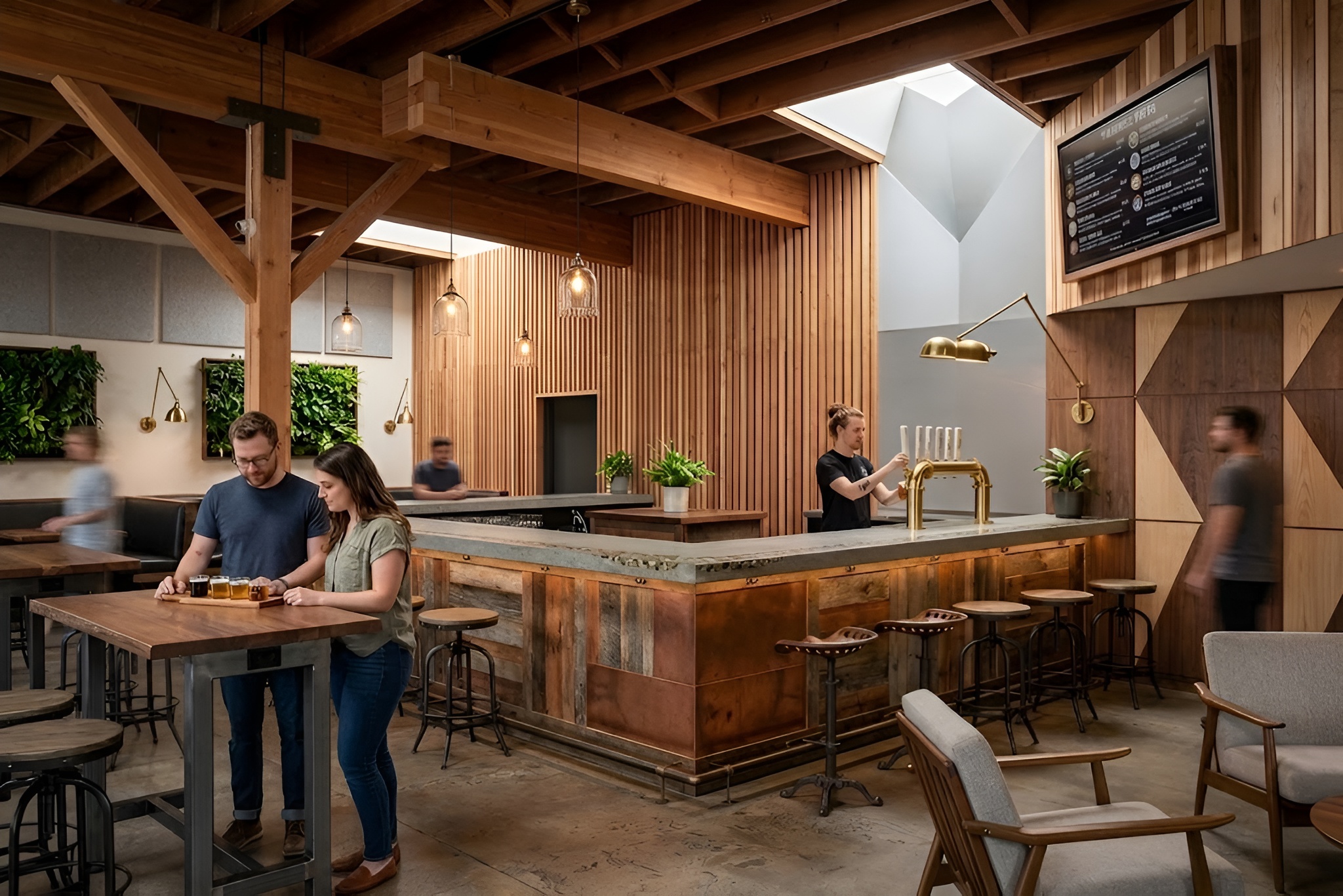 Brewery tap room build-out