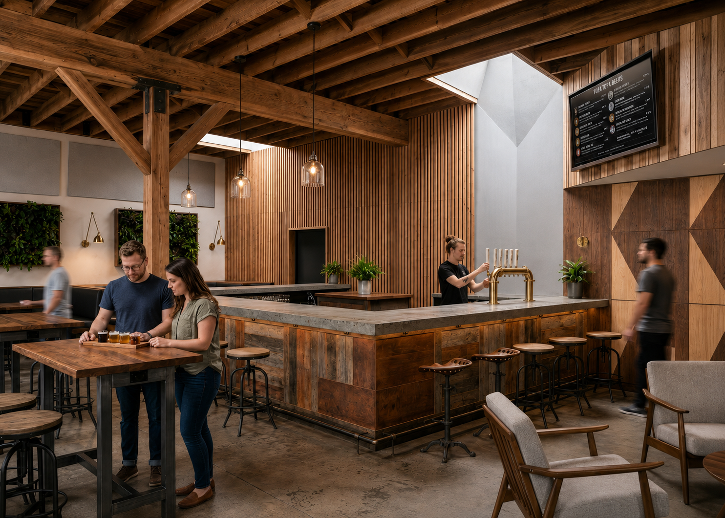 Brewery tap room build-out